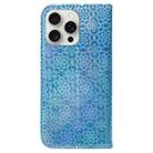 For iPhone 16 Pro Max Colorful Magnetic Buckle Leather Phone Case(Blue) - 3