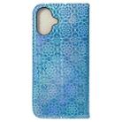 For iPhone 16 Plus Colorful Magnetic Buckle Leather Phone Case(Blue) - 3