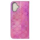 For iPhone 16 Colorful Magnetic Buckle Leather Phone Case(Pink) - 3