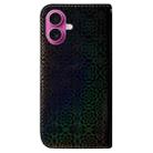 For iPhone 17 Colorful Magnetic Buckle Leather Phone Case(Black) - 3