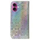 For iPhone 17 Colorful Magnetic Buckle Leather Phone Case(Silver) - 3