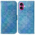 For iPhone 17 Colorful Magnetic Buckle Leather Phone Case(Blue) - 1