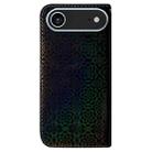 For iPhone 17 Air Colorful Magnetic Buckle Leather Phone Case(Black) - 3