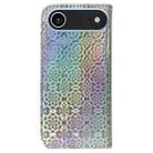 For iPhone 17 Air Colorful Magnetic Buckle Leather Phone Case(Silver) - 3