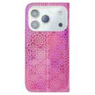 For iPhone 17 Pro Max Colorful Magnetic Buckle Leather Phone Case(Pink) - 3