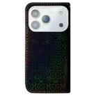 For iPhone 17 Pro Max Colorful Magnetic Buckle Leather Phone Case(Black) - 3