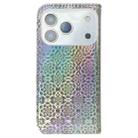 For iPhone 17 Pro Max Colorful Magnetic Buckle Leather Phone Case(Silver) - 3