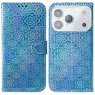 For iPhone 17 Pro Max Colorful Magnetic Buckle Leather Phone Case(Blue) - 1