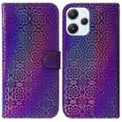 For Xiaomi Redmi 12 Colorful Magnetic Buckle Leather Phone Case(Purple) - 1