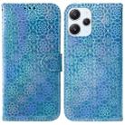 For Xiaomi Redmi 12 Colorful Magnetic Buckle Leather Phone Case(Blue) - 1