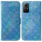 For Xiaomi Redmi Note 12S Colorful Magnetic Buckle Leather Phone Case(Blue) - 1