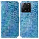 For Xiaomi 13T / 13T Pro / Redmi K60 Ultra Colorful Magnetic Buckle Leather Phone Case(Blue) - 1