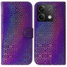 For Xiaomi Redmi Note 13 5G Colorful Magnetic Buckle Leather Phone Case(Purple) - 1