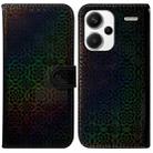 For Xiaomi Redmi Note 13 Pro+ 5G Colorful Magnetic Buckle Leather Phone Case(Black) - 1