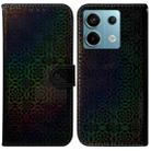 For Xiaomi Redmi Note 13 Pro 5G Colorful Magnetic Buckle Leather Phone Case(Black) - 1