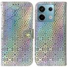 For Xiaomi Redmi Note 13 Pro 5G Colorful Magnetic Buckle Leather Phone Case(Silver) - 1