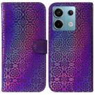 For Xiaomi Redmi Note 13 Pro 5G Colorful Magnetic Buckle Leather Phone Case(Purple) - 1