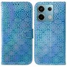 For Xiaomi Redmi Note 13 Pro 5G Colorful Magnetic Buckle Leather Phone Case(Blue) - 1