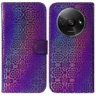 For Xiaomi Redmi A3 Colorful Magnetic Buckle Leather Phone Case(Purple) - 1