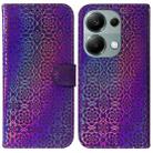 For Xiaomi Poco M6 Pro 4G Colorful Magnetic Buckle Leather Phone Case(Purple) - 1