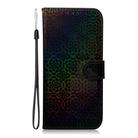 For Motorola Edge 50 Pro Colorful Magnetic Buckle Leather Phone Case(Black) - 2