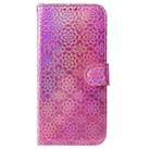 For Motorola Edge 2024 Colorful Magnetic Buckle Leather Phone Case(Pink) - 2