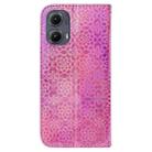 For Motorola Edge 2024 Colorful Magnetic Buckle Leather Phone Case(Pink) - 3