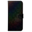 For Motorola Edge 2024 Colorful Magnetic Buckle Leather Phone Case(Black) - 2