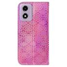 For Motorola Moto G04s / Moto E14 Colorful Magnetic Buckle Leather Phone Case(Pink) - 3