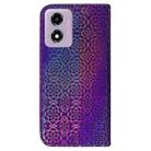 For Motorola Moto G04s / Moto E14 Colorful Magnetic Buckle Leather Phone Case(Purple) - 3