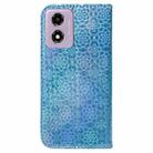 For Motorola Moto G04s / Moto E14 Colorful Magnetic Buckle Leather Phone Case(Blue) - 3