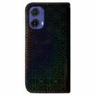 For Motorola Moto G85 Colorful Magnetic Buckle Leather Phone Case(Black) - 3