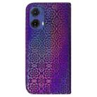 For Motorola Moto G85 Colorful Magnetic Buckle Leather Phone Case(Purple) - 3