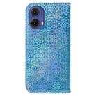 For Motorola Moto G85 Colorful Magnetic Buckle Leather Phone Case(Blue) - 3