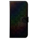 For Motorola Moto G55 Colorful Magnetic Buckle Leather Phone Case(Black) - 2