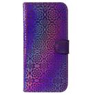 For Motorola Moto G55 Colorful Magnetic Buckle Leather Phone Case(Purple) - 2