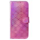 For Motorola Edge 50 Neo 5G Global Colorful Magnetic Buckle Leather Phone Case(Pink) - 2