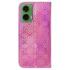 For Motorola Moto G35 Colorful Magnetic Buckle Leather Phone Case(Pink) - 3
