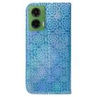 For Motorola Moto G35 Colorful Magnetic Buckle Leather Phone Case(Blue) - 3