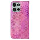 For Motorola Moto G75 5G Colorful Magnetic Buckle Leather Phone Case(Pink) - 3