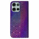 For Motorola Moto G75 5G Colorful Magnetic Buckle Leather Phone Case(Purple) - 3