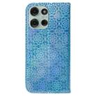 For Motorola Moto G75 5G Colorful Magnetic Buckle Leather Phone Case(Blue) - 3