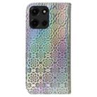 For Motorola Moto G 5G 2025 Colorful Magnetic Buckle Leather Phone Case(Silver) - 3