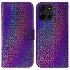 For Motorola Moto G 5G 2025 Colorful Magnetic Buckle Leather Phone Case(Purple) - 1