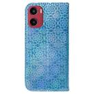 For Motorola Moto G05 / E15 Colorful Magnetic Buckle Leather Phone Case(Blue) - 3