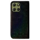 For Motorola Moto G15 Colorful Magnetic Buckle Leather Phone Case(Black) - 3