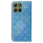 For Motorola Moto G15 Colorful Magnetic Buckle Leather Phone Case(Blue) - 3