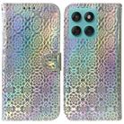 For Motorola Edge 60 Fusion / Edge 5G 2025 Colorful Magnetic Buckle Leather Phone Case(Silver) - 1
