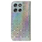 For Motorola Moto G56 5G / G66j 5G / G66y 5G Colorful Magnetic Buckle Leather Phone Case(Silver) - 3