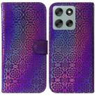 For Motorola Moto G56 5G / G66j 5G / G66y 5G Colorful Magnetic Buckle Leather Phone Case(Purple) - 1